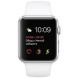 Apple Watch Series 1 42mm Silver Aluminum Case with White Sport Band