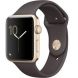 Apple Watch Series 1 38mm Gold Aluminum Case with Cocoa Sport Band