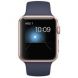 Apple Watch Series 1 42mm Rose Gold Aluminum Case with Midnight Blue Sport Band