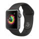 Apple Watch Series 3 38mm Space Gray Aluminum Case with Gray Sport Band