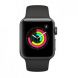 Apple Watch Series 3 38mm Space Gray Aluminum Case with Gray Sport Band