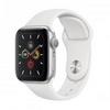 Apple Watch Series 5 40mm Silver Aluminum Case with White Sport Band