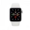 Apple Watch Series 5 44mm Silver Aluminum Case With White Sport Band