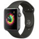 Apple Watch Series 3 42mm Space Gray Aluminum Case with Gray Sport Band