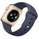 Apple Watch Series 1 42mm Rose Gold Aluminum Case with Midnight Blue Sport Band