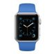 Apple Watch Silver Case With Royal Blue Sport Band 42mm