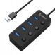 Orico 4 Port Bus Powered USB 3.0 Hub W9PH4-U3-V1