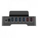 Orico 3 Port USB Hub with TF and SD Card Reader and Charger HSC3-TS