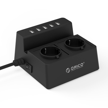 Orico 2 AC Outlets with 5 USB Port Charger ODC-2A5U-EU