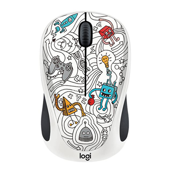 Logitech M238 Doodle Techie White Wireless Mouse