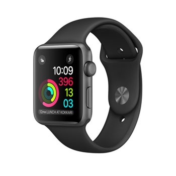 Apple Watch Series 2 Sport 42mm Space Gray with Black Sport Band