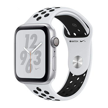 Apple Watch Series 4 44mm  Silver Aluminum Case with Pure Platinum|Black Nike Sport Band
